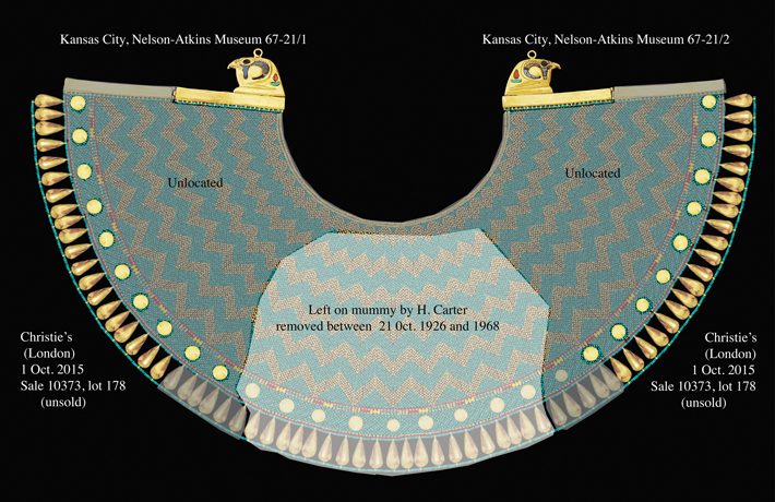 An Egyptologist has spent the past seven years trying to locate the splendid collar that was found on King Tutankhamun’s mummy but has since gone missing.