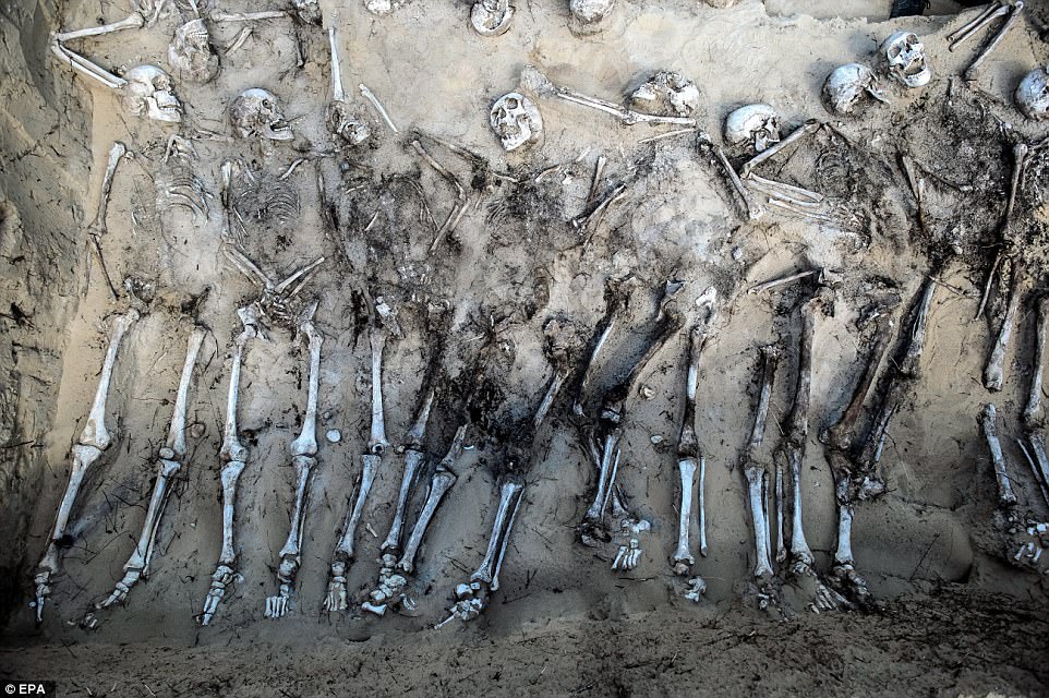 The screaming skeletons of dozens of soldiers who were killed during a battle 150 years ago have been discovered in a mass grave in eastern Poland. - NY DAILY