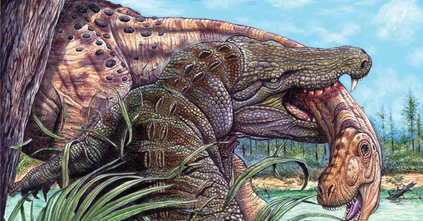 Giant 32FT CROCODILES preyed on dinosaurs 210 million years ago, experts say after finding fossilized teeth in Africa ‎ ‎ - BAP NEWS