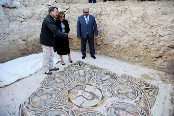 Archeologists unearth 2200-year-old mosaics in an ancient Greek city named Zeugma in Gaziantep Province, Türkiye.