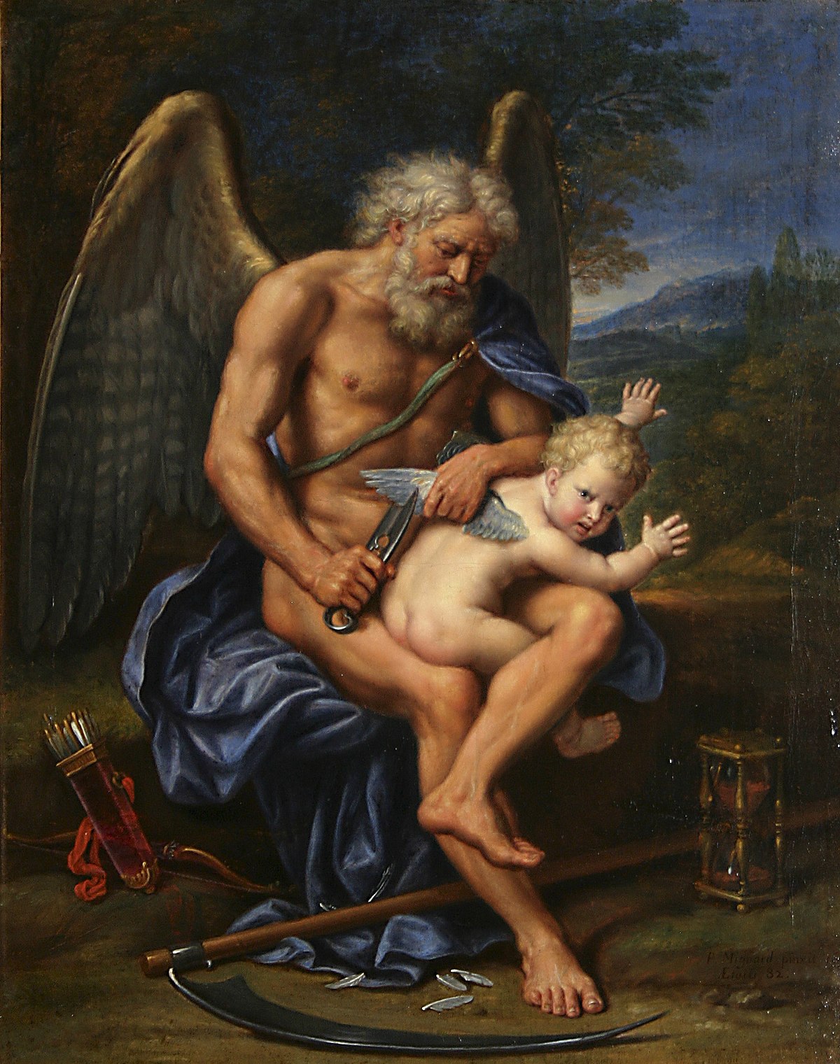 File:Pierre Mignard (1610-1695) - Time Clipping Cupid's Wings (1694).jpg -  Wikipedia