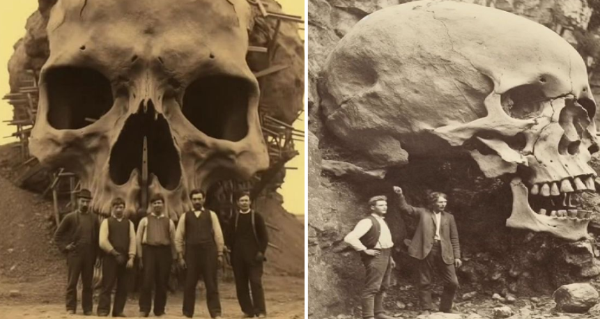 Journey to the Past: Archaeologists Unearth Enigmatic Giant Skull